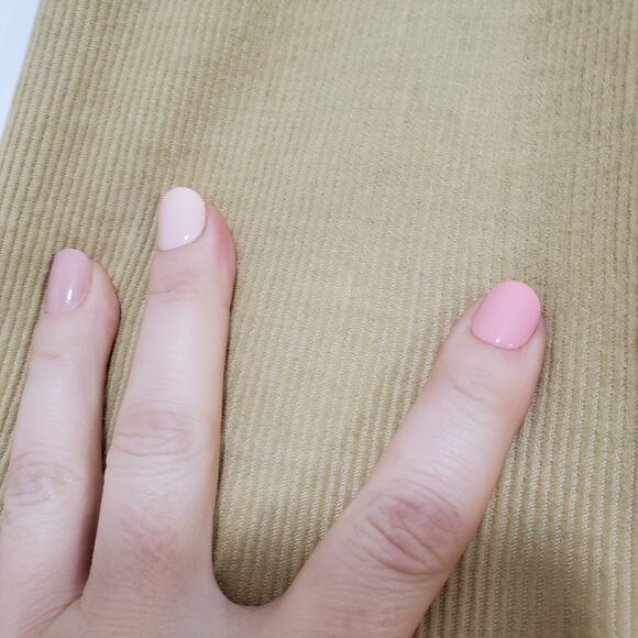 F. by Faconnable | Warm Tan Straight Leg Corduroy Trousers High Waist - Picture 7 of 7